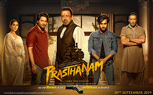 Prassthanam starring Manisha Koirala, Ali Afzal, Sanjay Dutt, Satyajeet Dubey and Amrya Dastur